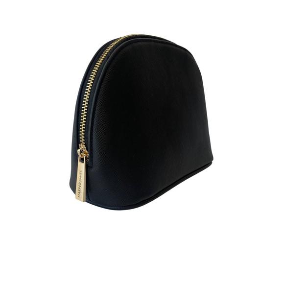 NEW HARPER JAMES women's jenny makeup bag in black - Picture 3 of 5